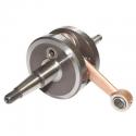 EMBIELLAGE-VILEBREQUIN 50 A BOITE ADAPTABLE DERBI 50 SENDA 1996-2005-GILERA 50 SMT 2000-2005, RCR (MOTEUR DERBI EURO 2) (AVEC RO