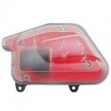 FILTRE A AIR SCOOT ADAPTABLE MBK 50 BOOSTER 2004-, STUNT 2004--YAMAHA 50 BWS 2004-, SLIDER 2004- TRANSPARENT MOUSSE ROUGE -REPL