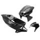 15590 CARROSSERIE SCOOT REPLAY DESIGN POUR MBK 50 NITRO 1997>2012-YAMAHA 50 AEROX 1997>2012 NOIR BRILLANT (KIT 8 PIECES) xxx Inf