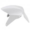 GARDE BOUE SCOOT AV ADAPTABLE MBK 50 NITRO 1997-2012-YAMAHA 50 AEROX 1997-2012 BLANC BRILLANT -P2R-