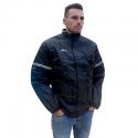 VESTE DE PLUIE ADX ECO NOIR S (DOUBLURE + BANDE REFLECHISSANTE + COL VELOURS + GOUTTIERE + SOUFFLET DORSALE POUR EVITER LE FL