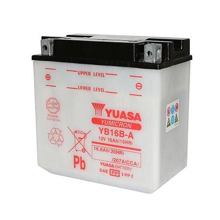 138809 BATTERIE 12V 16Ah YB16B-A YUASA YUMICRON AVEC ENTRETIEN (Lg160x90x161) YUASA BATTERIES