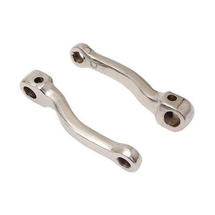 138786 MANIVELLE CYCLO ADAPTABLE PIAGGIO 50 CIAO PX GAUCHE + DROIT (ENTRAXE 125mm) ACIER CHROME (PAIRE) xxx Info 