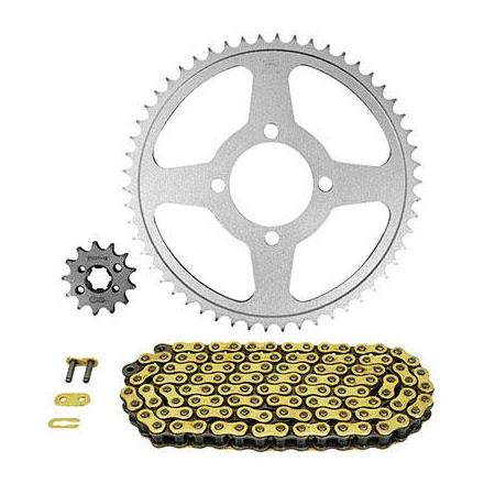 160393 KIT CHAINE ADAPTABLE YAMAHA 125 TT R BIG WHEELS 2002>2017 428 13x54 (DIAM COURONNE 62-80-10.5) (DEMULTIPLICATION ORIG