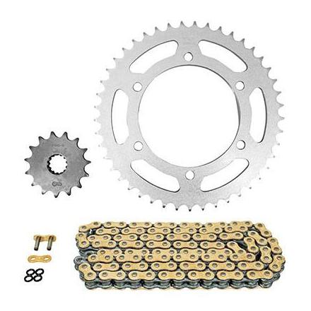 160550 KIT CHAINE ADAPTABLE YAMAHA 660 XT X SUPERMOTO 2004>2016 520 15x45 (DIAM COURONNE 125-145-10.5) (DEMULTIPLICATION ORI