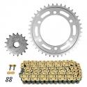 KIT CHAINE ADAPTABLE SUZUKI 1300 GSX R HAYABUSA 1999-2007 530 17x40 (DIAM COURONNE 120-140-10.5) (DEMULTIPLICATION ORIGINE) 