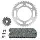 160538 KIT CHAINE ADAPTABLE YAMAHA 600 XJ6 N DIVERSION 2009>2016 520 16x46 (DIAM COURONNE 130-150-10.5) (DEMULTIPLICATION OR