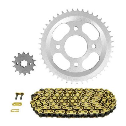 163129 KIT CHAINE ADAPTABLE ORCAL 125 ASTOR 2017> (DEMULTIPLICATION ORIGINE) -AFAM- 2 Général | Fp-moto.com