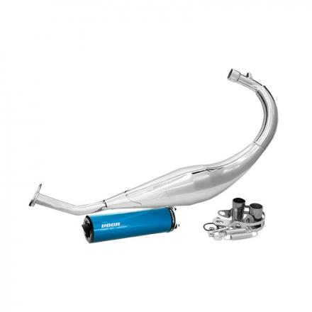 171250 POT 50 A BOITE VOCA CROSS CHROMED POUR SHERCO 50 SM-R, SE-R (PASSAGE BAS - SILENCIEUX ALU BLEU) 2 Général | Fp-moto.c