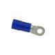 169033 COSSE ELECTRIQUE PRE-ISOLEE OEILLET DIAM 3mm BLEU POUR SECTION FIL 1 à 2.5 mm² (VENDU AU SACHET DE 50 PIECES) -SELECTIO