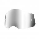 ECRAN MASQUE-LUNETTES CROSS 100% ADULTE STRATA 2 MIROIR-IRIDIUM ARGENT ANTI-BUEE-ANTI-RAYURES