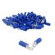 169033 COSSE ELECTRIQUE PRE-ISOLEE OEILLET DIAM 3mm BLEU POUR SECTION FIL 1 à 2.5 mm² (VENDU AU SACHET DE 50 PIECES) -SELECTIO