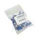 169033 COSSE ELECTRIQUE PRE-ISOLEE OEILLET DIAM 3mm BLEU POUR SECTION FIL 1 à 2.5 mm² (VENDU AU SACHET DE 50 PIECES) -SELECTIO