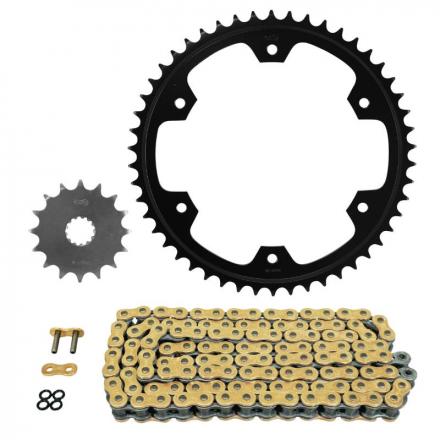 186441 KIT CHAINE ADAPTABLE TRIUMPH 900 TIGER GT-RALLY-PRO 2021> 525 16x50 (DIAM COURONNE 167-190-8.5) (DEMULTIPLICATION ORI