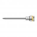 DOUILLE TORX WERA 8767 HF ZYKLOP 1-2 DIAM 25 mm LONGUEUR 140 mm (VENDU A L'UNITE) -MARQUE ALLEMANDE POUR LES ATELIERS-