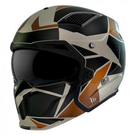 203028 CASQUE TRIAL MT STREETFIGHTER SV P1R GRIS MAT S SIMPLE ECRAN DARK TRANSFORMABLE AVEC MENTONNIERE AMOVIBLE (LIVRE AVEC 