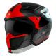 203036 CASQUE TRIAL MT STREETFIGHTER SV TOTEM B15 GRIS-ROUGE MAT L SIMPLE ECRAN DARK TRANSFORMABLE AVEC MENTONNIERE AMOVIBLE (L