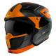 203040 CASQUE TRIAL MT STREETFIGHTER SV TOTEM B4 GRIS-ORANGE MAT S SIMPLE ECRAN DARK TRANSFORMABLE AVEC MENTONNIERE AMOVIBLE 