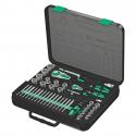 CLIQUET WERA 8100 ZYKLOP SPEED 1-4, 1-2 METRIQUE AVEC DOUILLES ET EMBOUTS NOIR-VERT (SET 43 PIECES) -MARQUE ALLEMANDE POUR LES