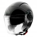 CASQUE JET MT VIALE SV DOUBLE ECRANS UNI NOIR BRILLANT XS (ECE 22.06)