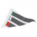 AUTOCOLLANT-STICKER-DECOR TABLIER AVANT DROIT ORIGINE PIAGGIO 50 SXR APRILIA 2021> -2H004142-