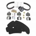 KIT ENTRETIEN MAXISCOOTER ORIGINE PIAGGIO 125 X9 1998-2005 (AVEC 3 JEU DE PLAQUETTES BREMBO 647077) -1R000408-