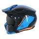 163071 CASQUE TRIAL MT STREETFIGHTER SV TWIN NOIR-BLEU-ORANGE BRILLANT S SIMPLE ECRAN DARK TRANSFORMABLE AVEC MENTONNIERE AMO