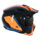 163071 CASQUE TRIAL MT STREETFIGHTER SV TWIN NOIR-BLEU-ORANGE BRILLANT S SIMPLE ECRAN DARK TRANSFORMABLE AVEC MENTONNIERE AMO