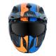 163071 CASQUE TRIAL MT STREETFIGHTER SV TWIN NOIR-BLEU-ORANGE BRILLANT S SIMPLE ECRAN DARK TRANSFORMABLE AVEC MENTONNIERE AMO