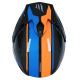 163071 CASQUE TRIAL MT STREETFIGHTER SV TWIN NOIR-BLEU-ORANGE BRILLANT S SIMPLE ECRAN DARK TRANSFORMABLE AVEC MENTONNIERE AMO