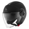 CASQUE JET MT VIALE SV DOUBLE ECRANS UNI NOIR MAT XXS (ECE 22.06)