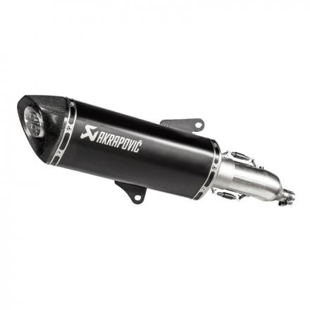 204468 POT MAXISCOOTER AKRAPOVIC POUR HONDA 350 FORZA 2021+ (SILENCIEUX SEUL BLACK) (S-H3SO8-HRSSBL) (HOMOLOGUE CE) Ligne complè