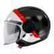 205568 CASQUE JET MT VIALE SV S 68 UNIT A5 DOUBLE ECRANS NOIR MAT-ROUGE NACRE XS (ECE 22.06) Casques MT HELMETS | Fp-moto.c