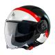 205569 CASQUE JET MT VIALE SV S 68 UNIT A5 DOUBLE ECRANS NOIR MAT-ROUGE NACRE S (ECE 22.06) Casques MT HELMETS | Fp-moto.com