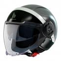 CASQUE JET MT VIALE SV S 68 UNIT D2 DOUBLE ECRANS GRIS MAT XS (ECE 22.06)