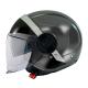 205574 CASQUE JET MT VIALE SV S 68 UNIT D2 DOUBLE ECRANS GRIS MAT S (ECE 22.06) Casques MT HELMETS | Fp-moto.com garage moto