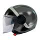 205576 CASQUE JET MT VIALE SV S 68 UNIT D2 DOUBLE ECRANS GRIS MAT L (ECE 22.06) Casques MT HELMETS | Fp-moto.com garage moto a