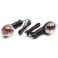 CLIGNOTANT SCOOT ADAPTABLE PEUGEOT 50 LUDIX TRANSPARENT-NOIR -HOMOLOGUE CE- (PAIRE) -REPLAY-