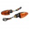 CLIGNOTANT 50 A BOITE ADAPTABLE BETA 50 RR 2008- ORANGE-NOIR AVANT (756896) (HOMOLOGUE CE) (PAIRE) -SELECTION P2R-